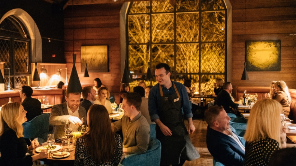 Coq & Bull brasserie at Clandeboye Lodge serving modern Northern Irish cuisine