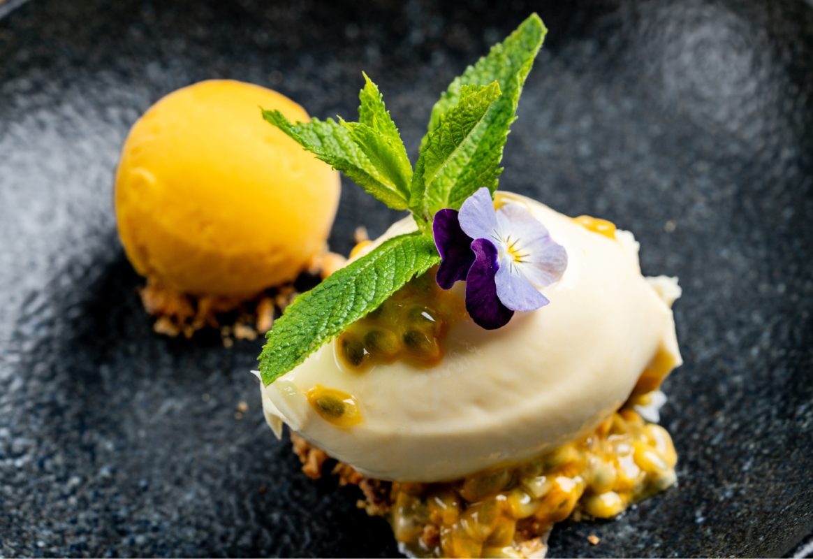 Seasonal dessert at Coq & Bull
