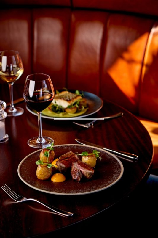 Lamb dish with red wine at Coq & Bull