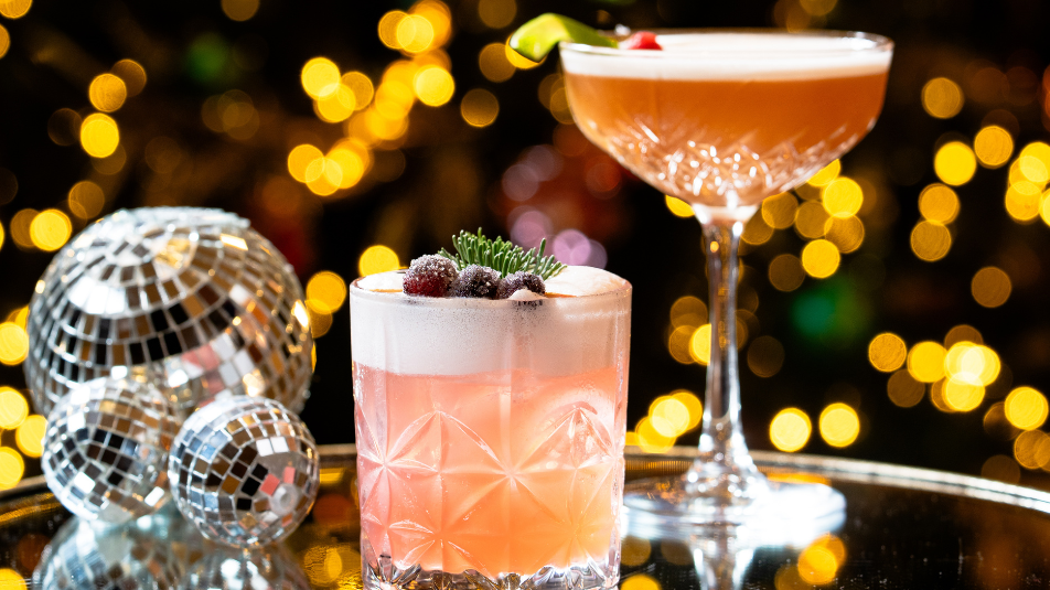 Festive Christmas party cocktails at Clandeboye Lodge near Belfast
