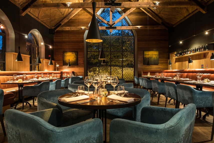 Warm and intimate Coq & Bull Brasserie interior
