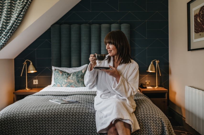 Woman in Bedroom