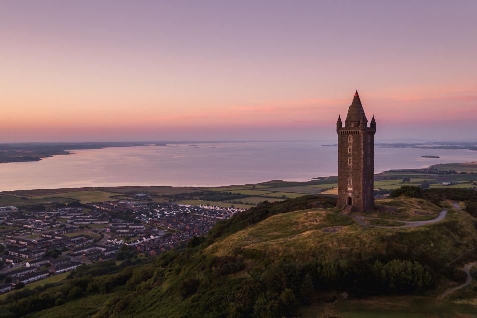 Historic tower with sunset views, a picnic spot in Northern Ireland