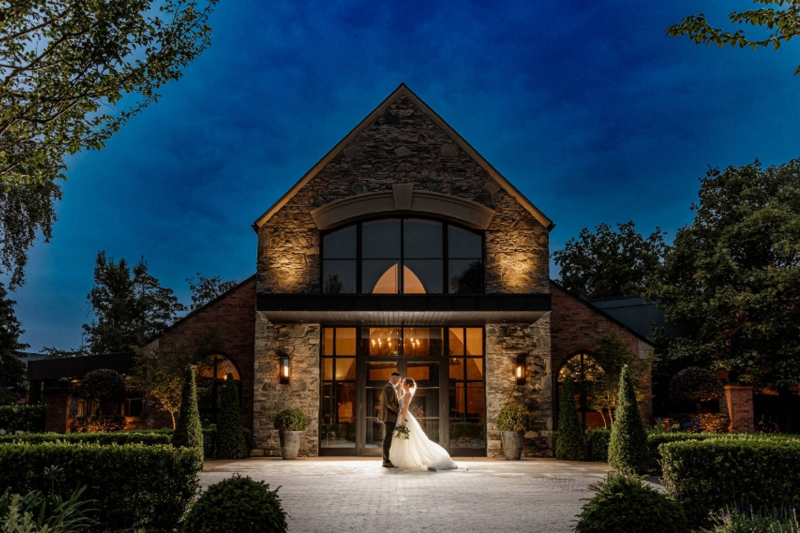 Clandeboye Lodge wedding venue exterior - elegant ceremony and reception setting in Northern Ireland