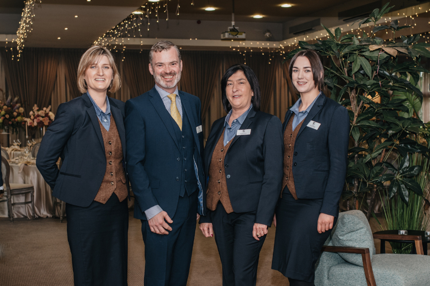 The wedding team at Clandeboye Lodge at our Wedding Fair Northern Ireland.