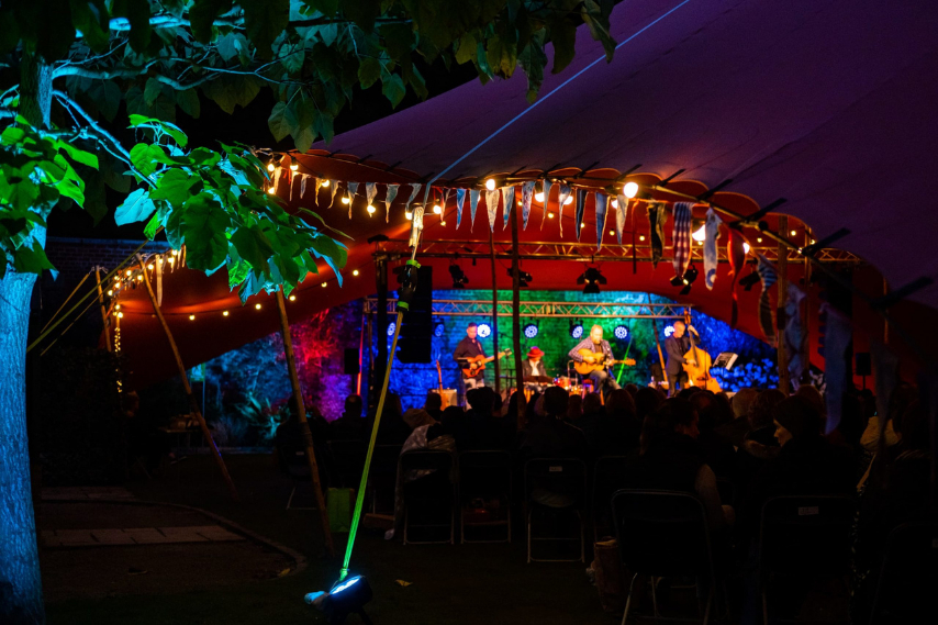 Musicians performing at a concert in Bangor, Northern Ireland.