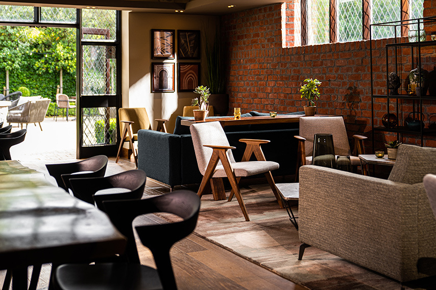 Lounge area at our wedding venue in Northern Ireland.